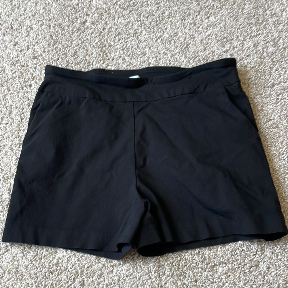 Time and Tru Black Athletic Shorts Lightweight Mid-Thigh